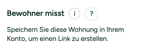 Bewohner misst in der Karte Kontrolle unter Mehr für Profis: Speichern Sie diese Wohnung in Ihrem Konto, um einen Link "Messen Sie Ihr Haus" zu erstellen.