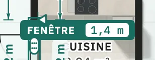 Étiquette de porte ou de fenêtre